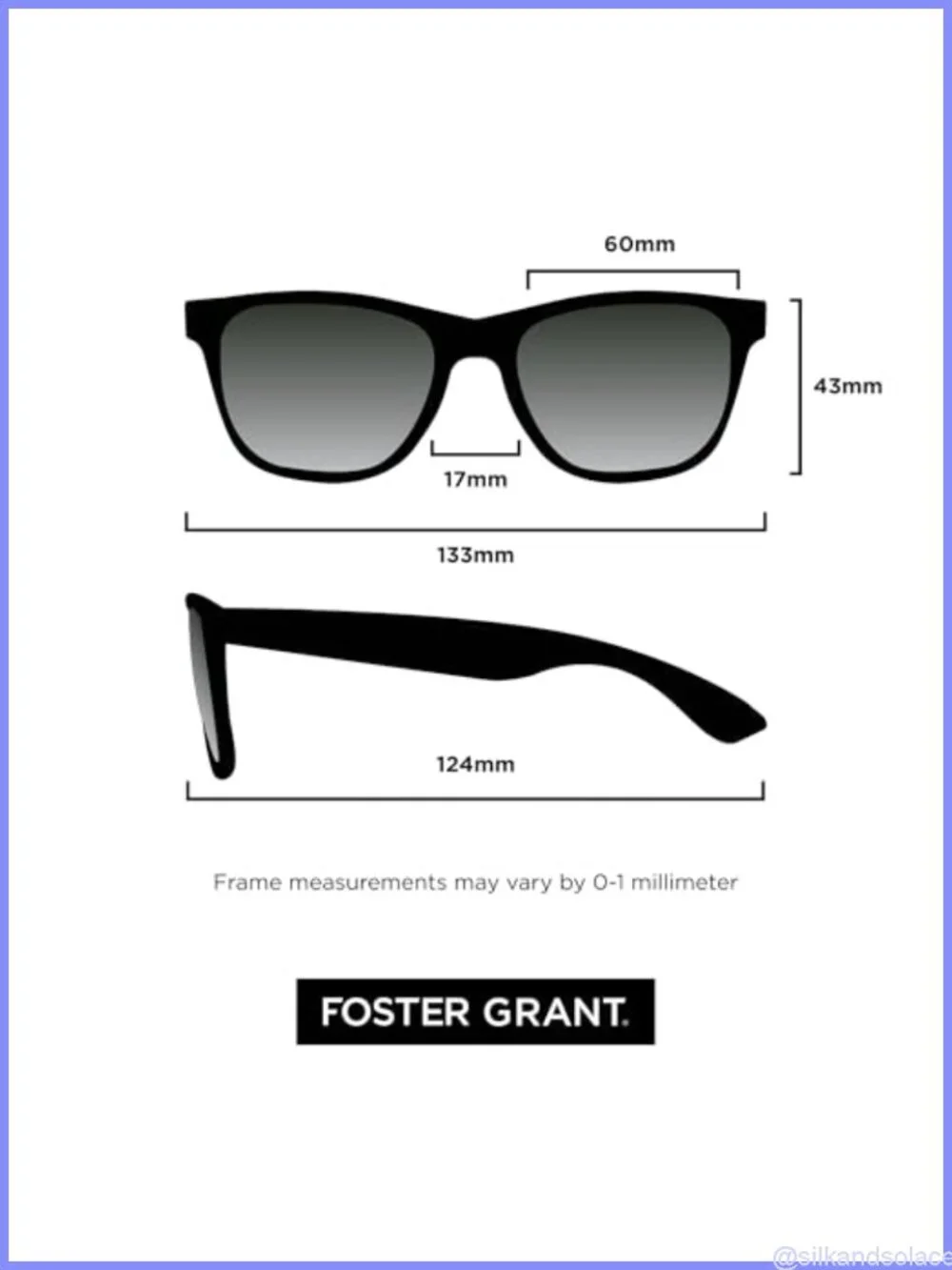 Foster Grant Womens Sublime Square Sunglasses Full Frame UV Protection